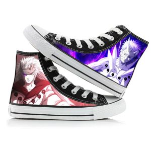 Naruto High Top Converse Shoes – Madara & Obito Edition