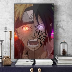 Naruto Wall Art Naruto Uzumaki X Sasuke Uchiha