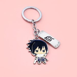 Naruto Sasuke Konoha Keychain