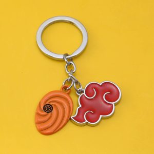 Naruto Keychain Obito Akatsuki Mask