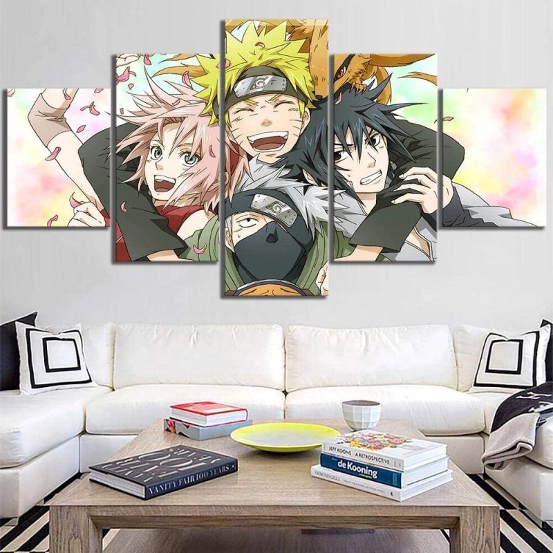 Naruto Wall Art : Naruto Sasuke Sakura Kakashi Hatake