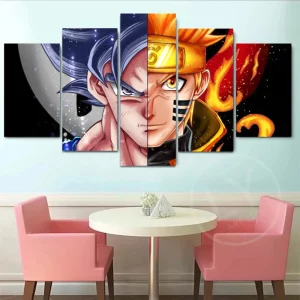 Naruto Wall Art Goku vs Naruto